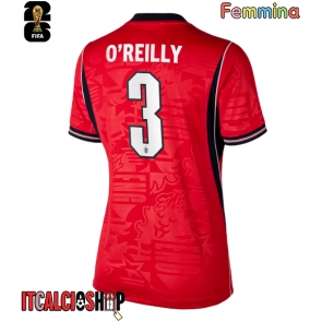 Inghilterra Nico O'Reilly #3 Seconda Maglia Femmina Mondiali 2026 Manica Corta